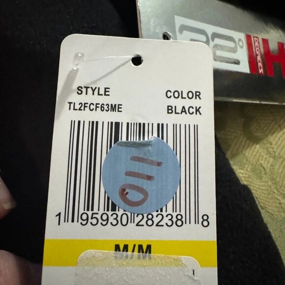 32 Degrees Fleece Half-Snap Pullover Top in Black Size M New with Tag TL2FCF63ME - Picture 7 of 7